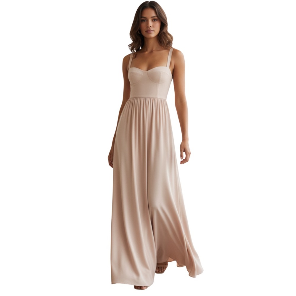 NWT-Reformation Gown Hollyhock Dress - Picture 4 of 6
